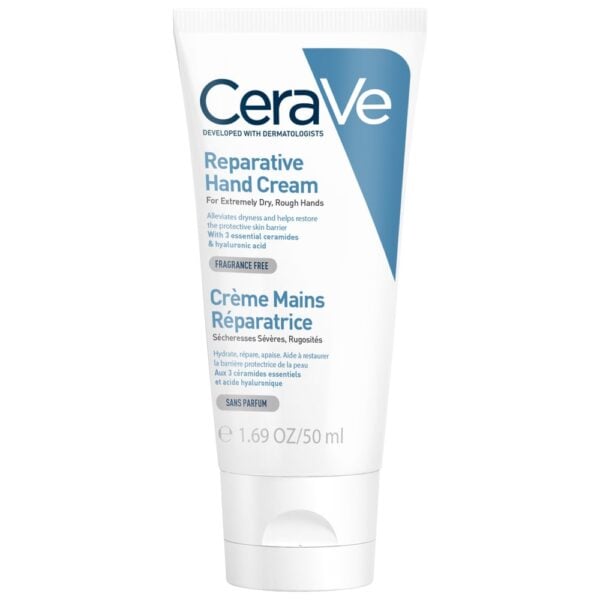 Avis Crème Mains Réparatrice Pour les mains très sèches, gercées et abîmées Cerave