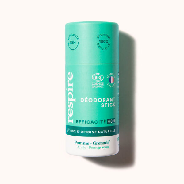 Avis Déodorant Solide Certifié Bio efficace 48h Pomme Grenade RESPIRE