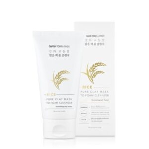 Avis Rice Pure Clay Mask to Foam Cleanser THANK YOU FARMER