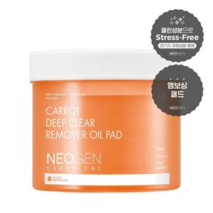 Avis Dermalogy Carrot Deep Clear Remover Oil Pad 60 sheets NEOGEN