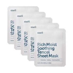 Avis Sheet Mask 5pcs (2 Types) Rich Moist Soothing Tencel 5pcs x Dear, Klairs