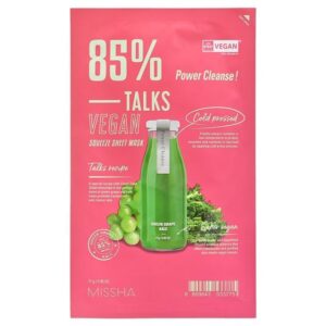 Avis Talks Vegan Squeeze Sheet Mask - 7 Types Power Cleanse MISSHA