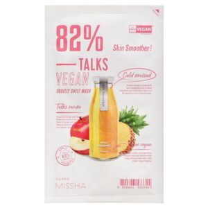 Avis Talks Vegan Squeeze Sheet Mask - 7 Types Skin Smoother MISSHA
