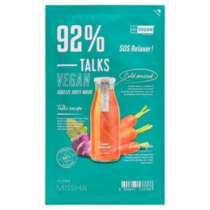 Avis Talks Vegan Squeeze Sheet Mask - 7 Types SOS Relaxer MISSHA