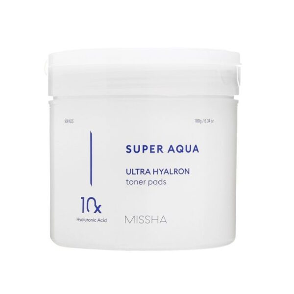 Avis Super Aqua Ultra Hyalron Toner Pad 90 pads MISSHA