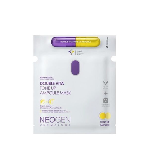 Avis Dermalogy Double Vita Tone Up Ampoule Mask 33g NEOGEN