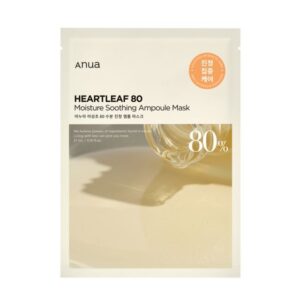 Avis Heartleaf 80 Moisture Soothing Ampoule Mask 27ml Anua