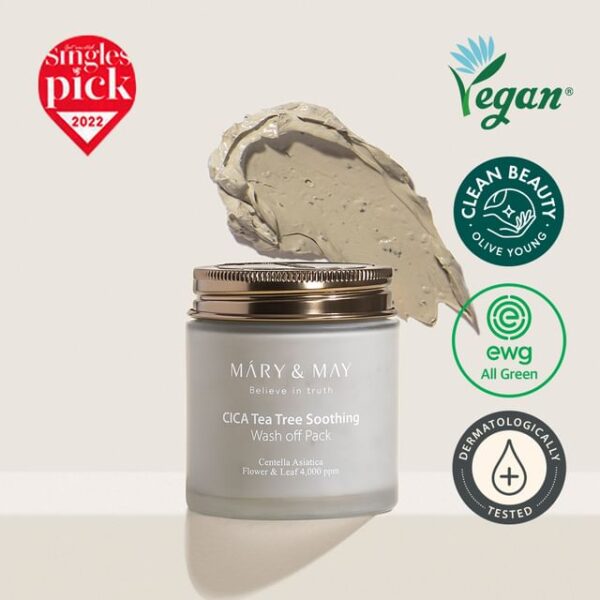 Avis Cica Tea Tree Soothing Wash Off Mask Pack Mary&May