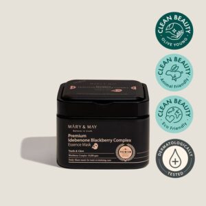 Avis Premium Idebenone Blackberry Complex Essence Mask 20 sheets Mary&May