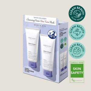 Avis White Collagen Cleansing Foam Duo Twin Pack 2 pcs Mary&May