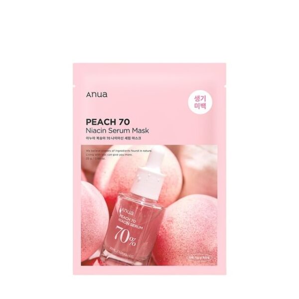 Avis Peach 70 Niacin Serum Mask x 1 sheet Anua