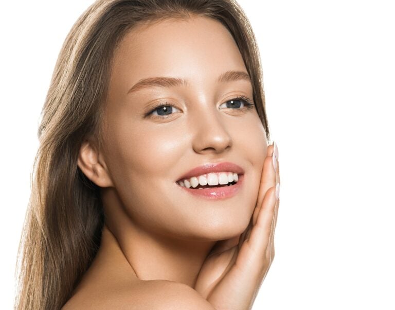 Skin care woman beauty natural make up