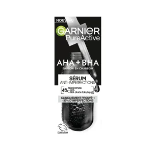 AHA + BHA Anti-Blemish Serum Enriched with Charcoal - 30 ml
