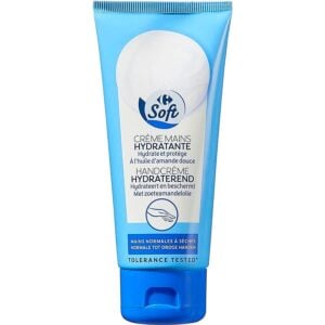 Moisturizing hand cream with sweet almond oil