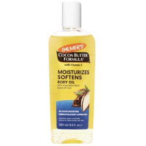 Moisturizing body oil Formula with cocoa butter