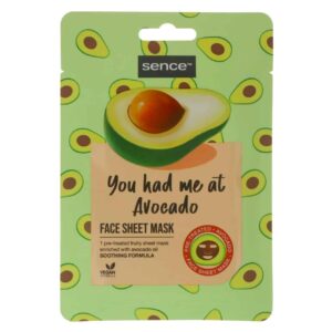 Masque Visage Tissu à l'Huile d'Avocat SENCE