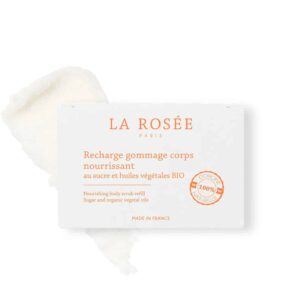 Nourishing body scrub with sugar and organic vegetable oils