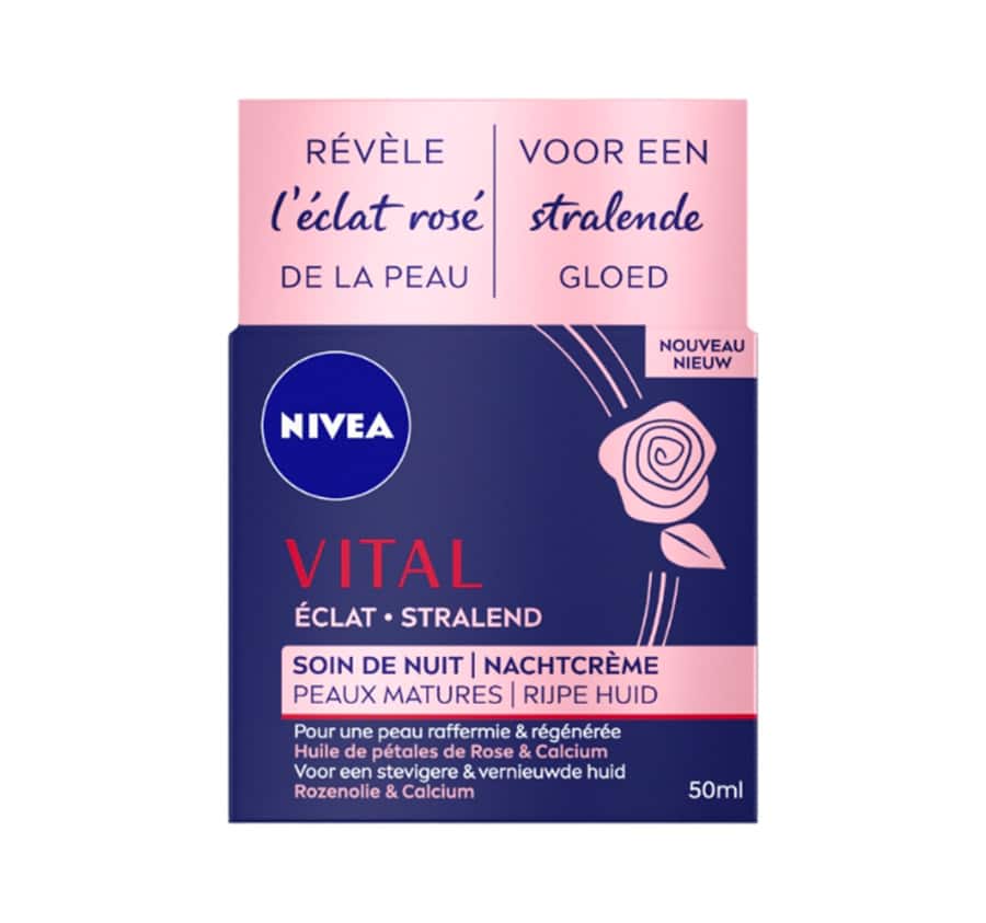 Night Care Rose Petal Oil and Calcium Vital Radiance for Mature Skin