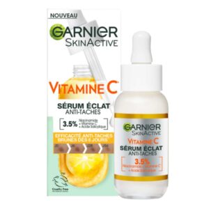 SkinActive - Sérum Anti-Taches Brunes - Soin Visage Enrichi en Vitamine C, Acide Salicylique et Niacinamide - Pour Tous Types de Peaux - 30 ml