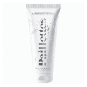 Glitter Body Lotion Cosmetic - Moisturizes and Beautifies the Body - Monoi Fragrance - Silver Glitter - 200 ml