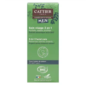 Men - Organic 3-in-1 Men's Face Care - All Skin Types - 50 ml