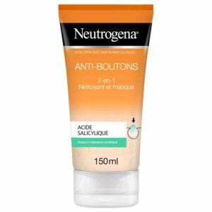 Anti-boutons 2-en-1 nettoyant et masque